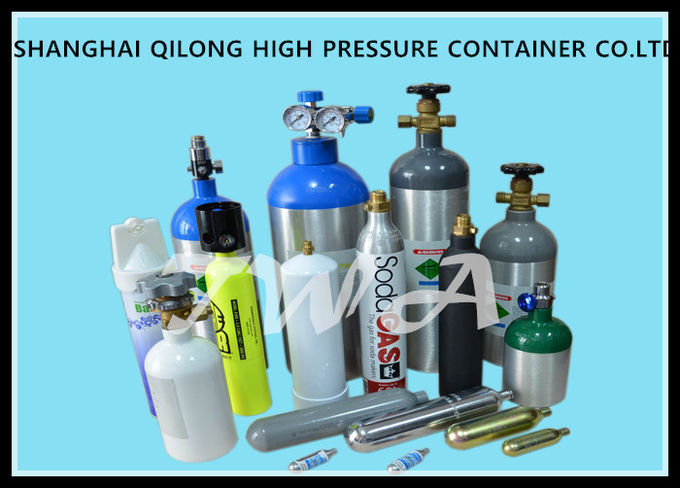 cylindre de gaz en aluminium à haute pression de sécurité de cylindre de gaz du POINT 1L pour la boisson de CO2 d'utilisation