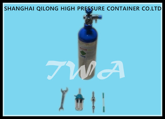 Chine Le cylindre de gaz en aluminium de l'hôpital 1.2L met la longueur en bouteille 1.43kg de 355mm fournisseur